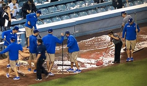 Dodger Stadium Flooded With Some Gross Water During Game - The Spun