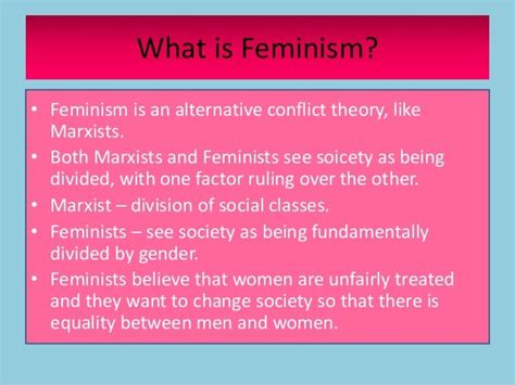 Lesson 2 Feminism And Interactionalism