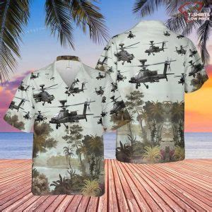 US Army Boeing Ah 64 Apache Aloha Hawaiian Shirt T Shirts Low Price