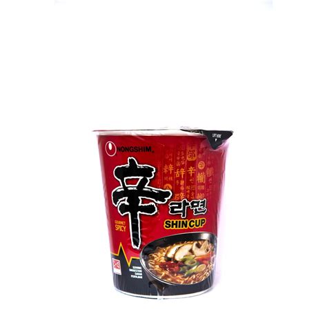 Nong Shim Korean Spicy Mushroom Shin Ramyun 72g Cup [korean] Shopee