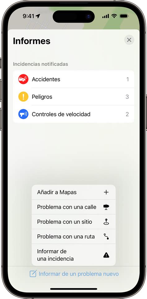 Informar Sobre Una Incidencia En Mapas En El Iphone Soporte T Cnico