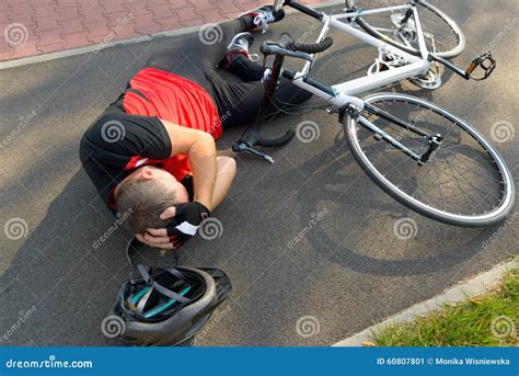 Bicycle Accident Stock Image Image Of People Health 60807801