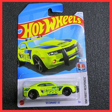 WM Free Shipping Hot Wheels 10 Camaro SS Green Model HW Response Collection Kereta Camaro SS