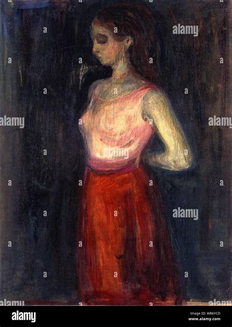 Edvard Munch Study Of A Model Stock Photo Alamy