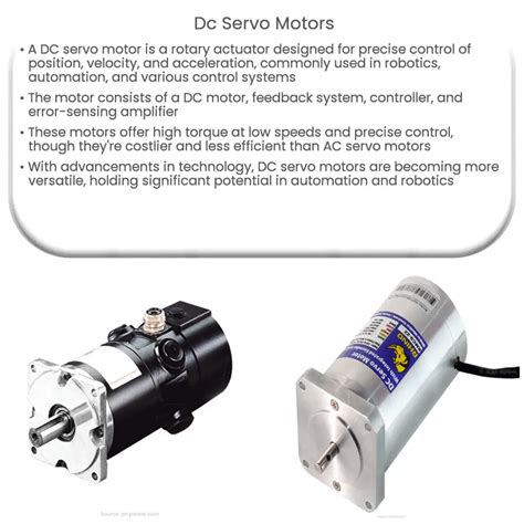 DC Servo Motors | How it works, Application & Advantages