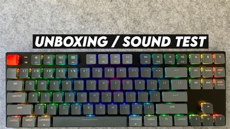 Keychron K1 V4 Unboxing And Sound Test Rgb Mechanical Mac Keyboard