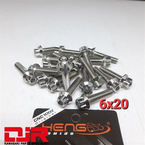 Jual Baut 10 Panjang 2cm 6x20 Probolt Stainless CNC 5G Matte Original