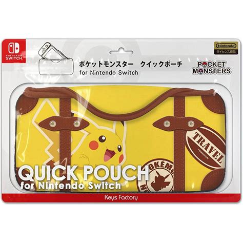 Keys Factory Cqp Quick Pouch For Nintendo Switch Pikachu Pokemon