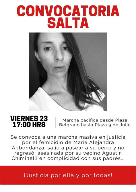 En Todo El País Se Realizará Una Marcha Para Pedir Justicia Por El Femicidio De María Alejandra