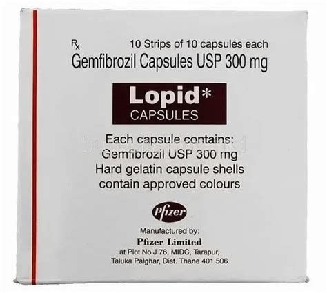 Lopid Mg Capsule At Rs Box Pharmaceutical Capsules Id