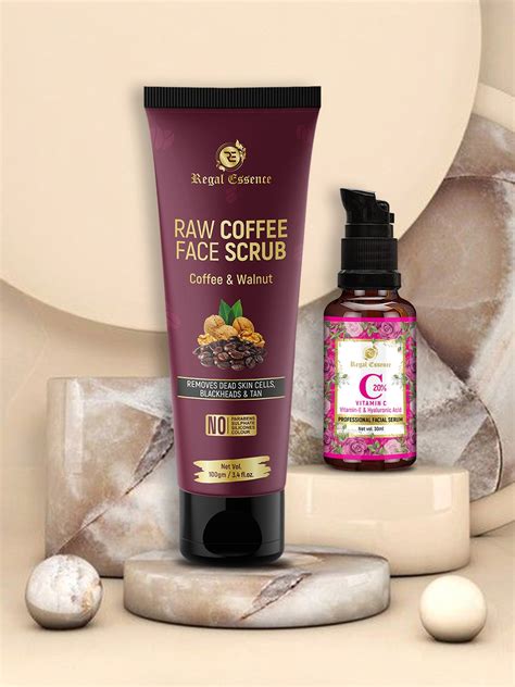 Buy Regal Essence Raw Coffee Face Scrub Vitamin C Face Serum Ml