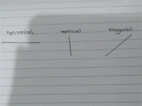 Straight Lines Horizontal Vertical Diagonal Brainlyph