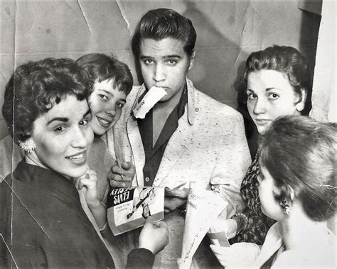 Elvis Beseiged By Enthusiastic Female Fans This Time Backstage At The