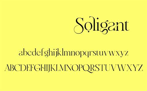 Soligant free font