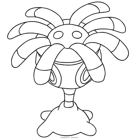 Disegno Di Lileep Dei Pokémon Di Terza Generazione Da Colorare