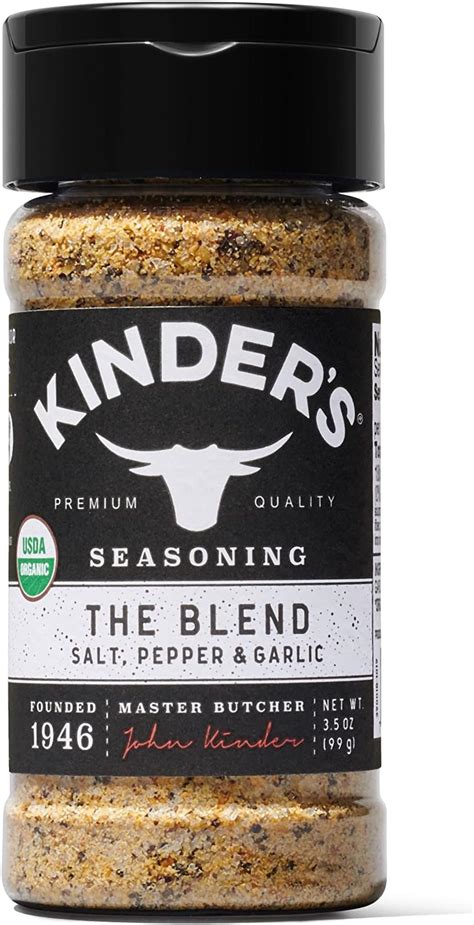 Kinder S Organic The Blend Salt Pepper And Garlic Premium Quality Seasoning