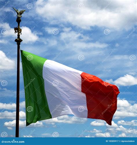 Italian Flag Stock Image Image Of Blue Banner Patriotism 10305917