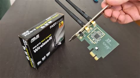 Unboxing ASUS PCE N15 PCI E Adapter Wireless N WiFi 300Mbps Network