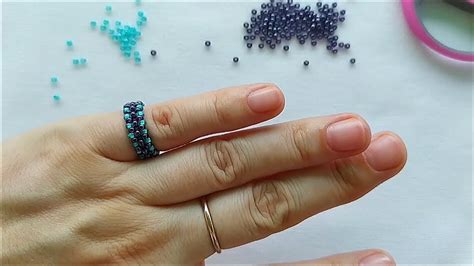 How To Make Diy Beaded Rings Youtube