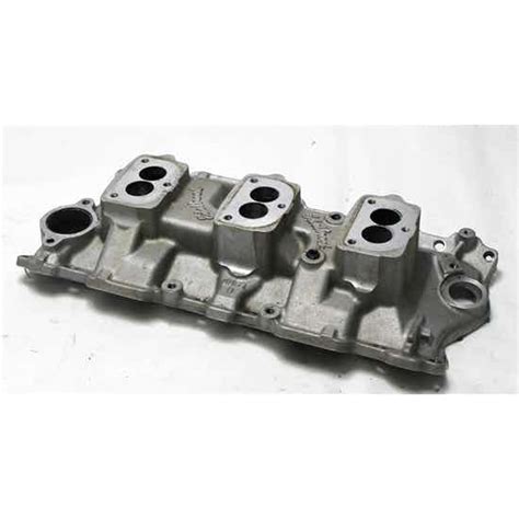 Garage Sale Edelbrock 5418 Small Block Chevy 3x2 3 Bolt Carb Intake Manifold