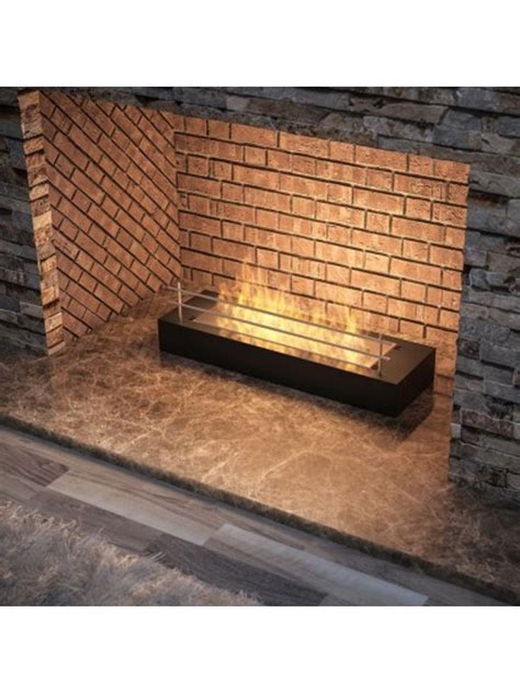 Biocamino Da Appoggio Firebox 60 Nero Opaco Bioetanolo Freestanding