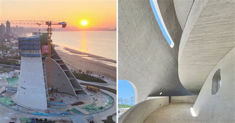 OPEN Architecture Celebrates Topping Out Of Its Sun Tower Along Coast