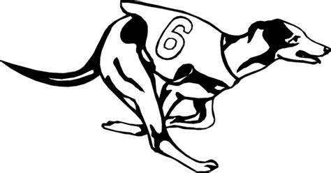 General Decals Greyhound Racing Dog 6 Graphic