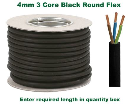 Tough Rubber Flex Cable Mm Black Tri Flex Ho Rnf Core Heavy Duty