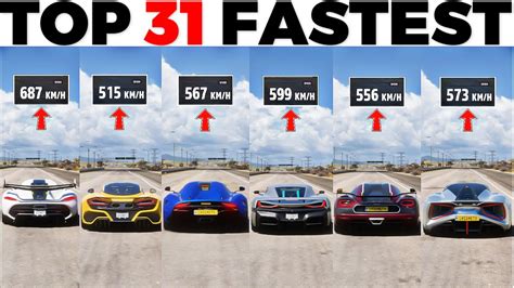 Top 31 Fastest Hypercars In Forza Horizon 5 2023 Youtube