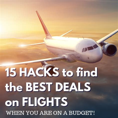 Hacks To Find The Best Flight Deals When Your On A Budget