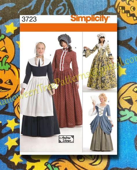 Simplicity 3723 Witch Pioneer Bonnet Pilgrim Salem The Witch Crucible