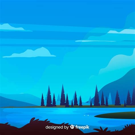 Free Vector | Landscape background