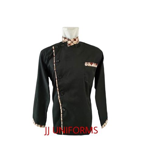 Jual Baju Chef Hitam Seragam Koki Seragam Chef Baju Waiters