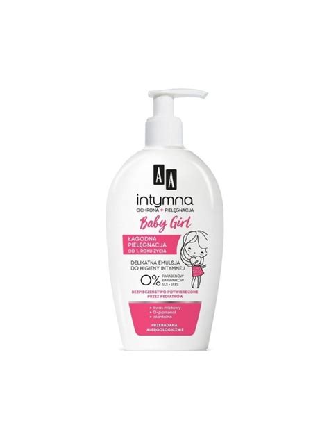 Aa Intimate Baby Girl Delicate Emulsion For Intimate Hygiene From