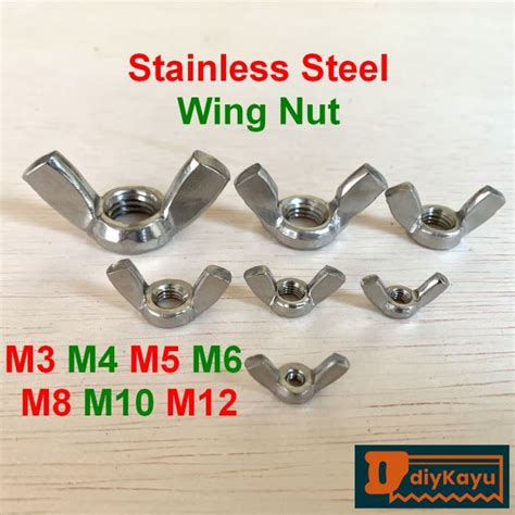 Stainless Steel Wing Nut M3 M4 M5 M6 M8 M10 M12 Butterfly Wingnut 1