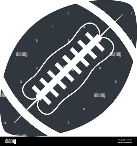 Silhouette Ball American Football Sport Stock Vector Image Art Alamy