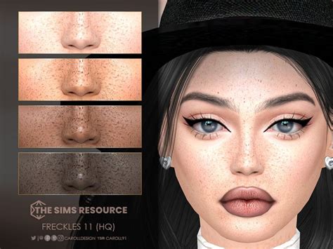 The Sims Resource Freckles Hq Sims Cas Sims Cc Face Skin