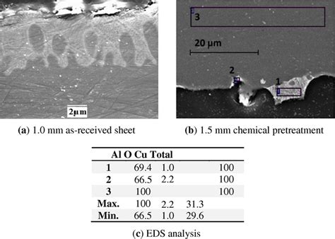 Sem Images Rsw And Measured Composition Referring To Figure 5b