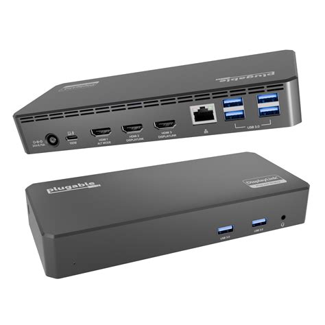 PLUGABLE UD-3900PDZ USB C TRIPLE DISPLAY DOCK W/ PD