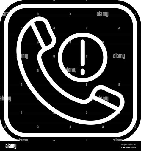 Call Decline Icon Black And White Stock Photos Images Alamy