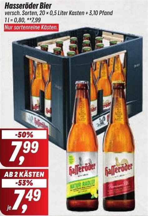 Hasseröder Bier 20 x 0 5 Liter Kasten Angebot bei Simmel