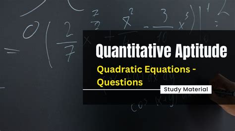 Quadratic Equations Questions PDF With Detailed Solutions