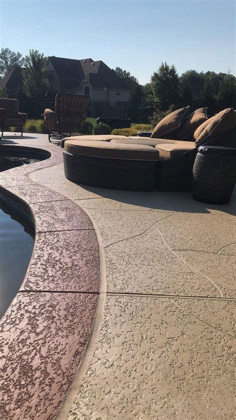 Pool Deck Ideas St Louis Mo Decorative Concrete Resurfacing Pool