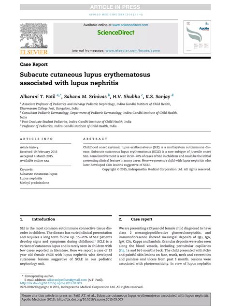 Subacute cutaneous lupus erythematosus associated with lupus nephritis