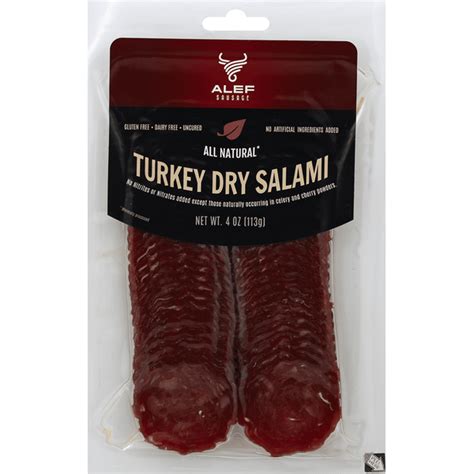 Alef Sausage Turkey Dry Salami Oz Delivery Or Pickup Near Me