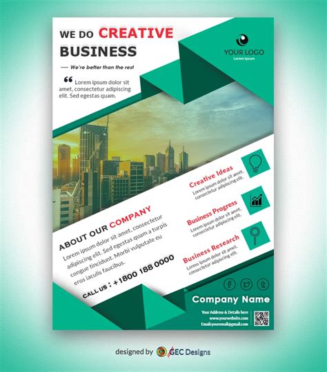 Free Creative Business Flyer Template | GEC Designs