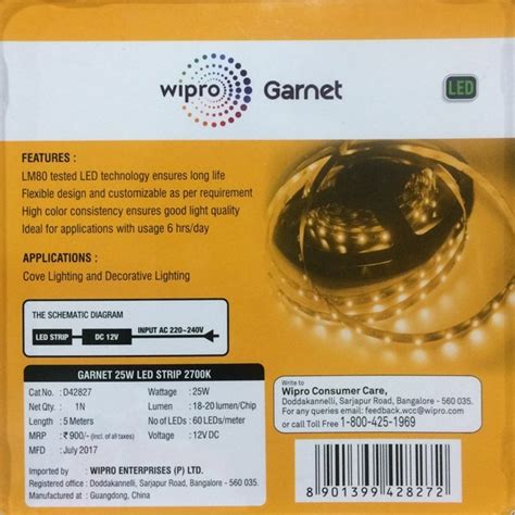 Buy Wipro Garnet W Led Strip At Best Price In India