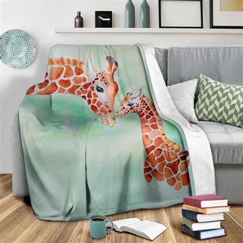 Giraffe Blanket Giraffe Throw Blanket Giraffe Fleece Etsy España