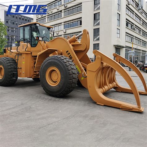 Ltmg Wood Grabber Front Loader Ton Log Wheel Loader With Grapple