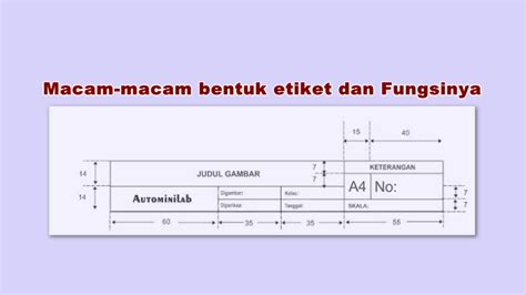 Top 8 Berikut Ini Merupakan Bagian Bagian Pada Etiket Gambar Adalah 2022